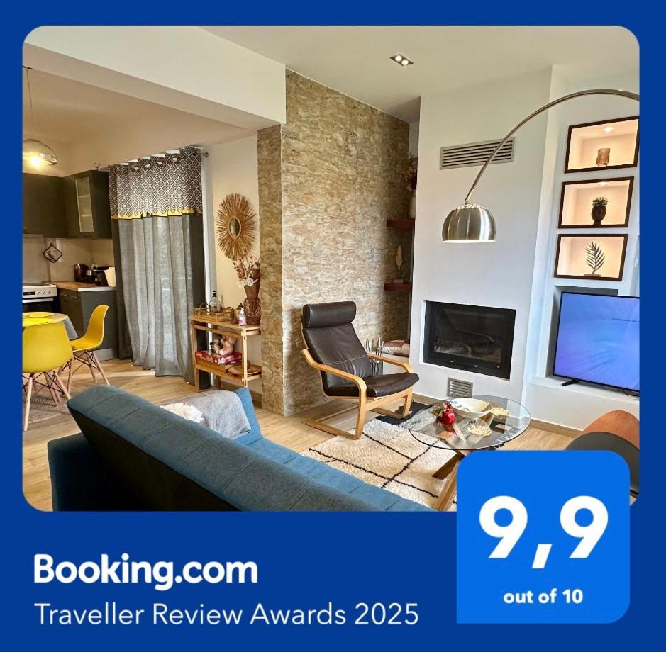 Chic Apartment In Nature, 5-Min Walk To The Beach Kalamata Luaran gambar